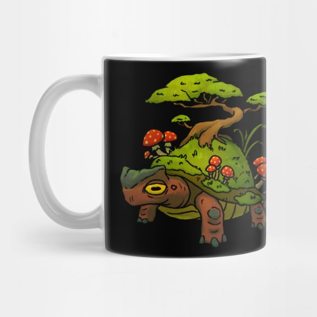 bonsai world turtle by DingHuArt